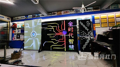 展厅手掌推拉门定制